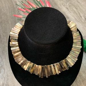 Mother of Pearl Statement Necklace (reversible)
